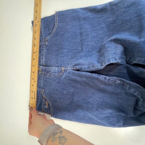 Stella Mccartney Womens Low Rise Straight Cut Pants Blue 38 16 Zipper Button - Picture 5 of 12